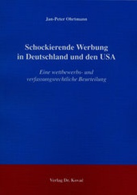 Abbildung von: Schockierende Werbung in Deutschland und den USA - Kovac, Dr. Verlag