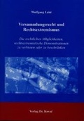 Bild: Versammlungsrecht und Rechtsextremismus - Kovac, Dr. Verlag