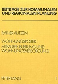 Abbildung von: Wohnungspolitik - Peter Lang Verlag