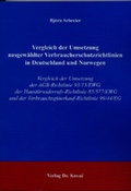 Cover: Vergleich der Umsetzung ausgew&auml;hlter Verbraucherschutzrichtlinien in Deutschland und Norwegen - Kovac, Dr. Verlag