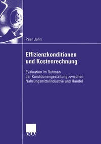 Abbildung von: Effizienzkonditionen und Kostenrechnung - Deutscher Universitätsverlag