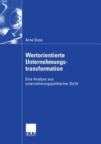 Abbildung von: Wertorientierte Unternehmungstransformation - Deutscher Universitätsverlag