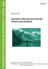 Enlarge image Cover: Experience Maintenance through Closed-Loop Feedback. - Fraunhofer IRB Verlag
