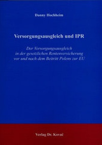 Abbildung von: Versorgungsausgleich und IPR - Kovac, Dr. Verlag