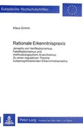 Cover: Rationale Erkenntnispraxis - Peter Lang Verlag