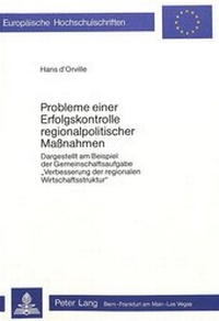 Abbildung von: Probleme einer Erfolgskontrolle regionalpolitischer Massnahmen - Peter Lang Verlag