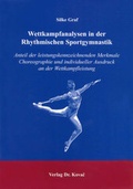 Cover: Wettkampfanalysen in der Rhythmischen Sportgymnastik - Kovac, Dr. Verlag