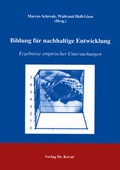 Cover: Bildung f&uuml;r nachhaltige Entwicklung - Kovac, Dr. Verlag