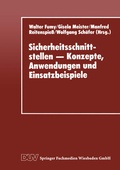 Cover: Sicherheitsschnittstellen - Konzepte, Anwendungen und Einsatzbeispiele - Deutscher Universit&auml;tsverlag