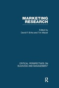 Cover: Marketing Research - Routledge