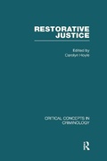 Cover: Restorative Justice: v. 1 - Routledge