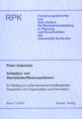 Cover: Adaption von Standardsoftwaresystemen - Shaker