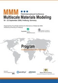 Cover: Proceedings of the Third International Conference Multiscale Materials Modeling. - Fraunhofer IRB Verlag