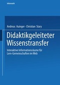Cover: Didaktikgeleiteter Wissenstransfer - Deutscher Universit&auml;tsverlag