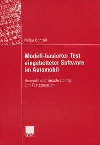 Abbildung von: Modell-basierter Test eingebetteter Software im Automobil - Deutscher Universitätsverlag