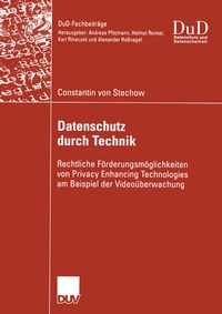 Abbildung von: Datenschutz durch Technik - Deutscher Universitätsverlag