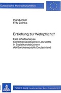 Cover: Erziehung zur Wehrpflicht? - Peter Lang Verlag