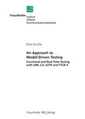Cover: An Approach to Model-Driven Testing. - Fraunhofer IRB Verlag