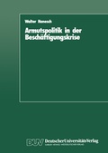 Cover: Armutspolitik in der Besch&auml;ftigungskrise - Deutscher Universit&auml;tsverlag