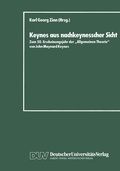 Bild: Keynes aus nachkeynesscher Sicht - Deutscher Universit&auml;tsverlag