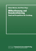 Cover: Mitbestimmung und Demokratisierung - Deutscher Universit&auml;tsverlag