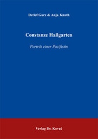 Enlarge image Cover: Constanze Hallgarten - Kovac, Dr. Verlag