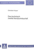 Bild: Das technisch zweite Vers&auml;umnisurteil - Peter Lang Verlag
