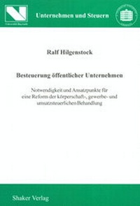 Abbildung von: Besteuerung öffentlicher Unternehmen - Shaker