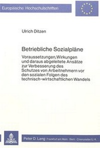 Abbildung von: Betriebliche Sozialpläne - Peter Lang Verlag