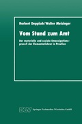 Cover: Vom Stand zum Amt - Deutscher Universit&auml;tsverlag