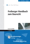 Cover: Freiberger Handbuch zum Baurecht - Fraunhofer IRB Verlag