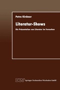 Cover: Literatur-Shows - Deutscher Universit&auml;tsverlag