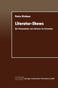 Cover: Literatur-Shows - Deutscher Universit&auml;tsverlag