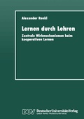Cover: Lernen durch Lehren - Deutscher Universit&auml;tsverlag