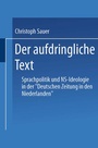 Cover: Der aufdringliche Text - Deutscher Universit&auml;tsverlag