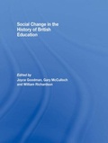 Cover: Social Change in the History of British Education - Routledge
