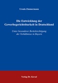 Cover: Die Entwicklung der Gewerbegerichtsbarkeit in Deutschland - Kovac, Dr. Verlag