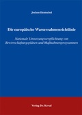 Cover: Die europ&auml;ische Wasserrahmenrichtlinie - Kovac, Dr. Verlag