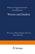 Cover: Wissen und Denken - Deutscher Universit&auml;tsverlag