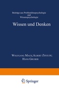 Cover: Wissen und Denken - Deutscher Universit&auml;tsverlag