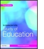 Cover: An Introduction to the Study of Education - David Fulton Publishers Ltd