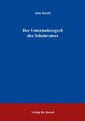 Cover: Der Unterhaltsregress des Scheinvaters - Kovac, Dr. Verlag