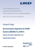 Cover: Synchronization Algorithms for OFDM Systems (IEEE802.11a, DVB-T). - Fraunhofer IRB Verlag