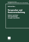 Cover: Versprecher und Genusverarbeitung - Deutscher Universit&auml;tsverlag