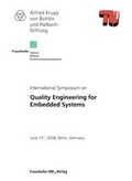 Cover: Quality Engineering of Embedded Systems. - Fraunhofer IRB Verlag