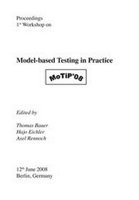Enlarge image Cover: Model-based Testing in Practice. - Fraunhofer IRB Verlag