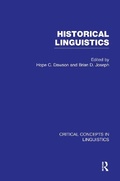 Cover: Historical Linguistics - Routledge