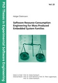 Cover: Software Resource Consumption Engineering for Mass Produced Embedded System Families. - Fraunhofer IRB Verlag