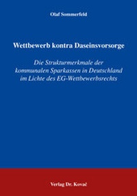Abbildung von: Wettbewerb kontra Daseinsvorsorge - Kovac, Dr. Verlag
