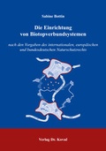 Bild: Die Einrichtung von Biotopverbundsystemen - Kovac, Dr. Verlag
